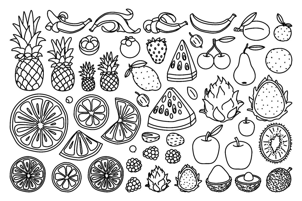 Printable Coloring Pages Of Food Printable Coloring Pages Of Food