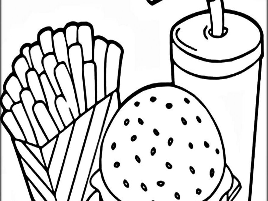 Printable Coloring Pages Of Food