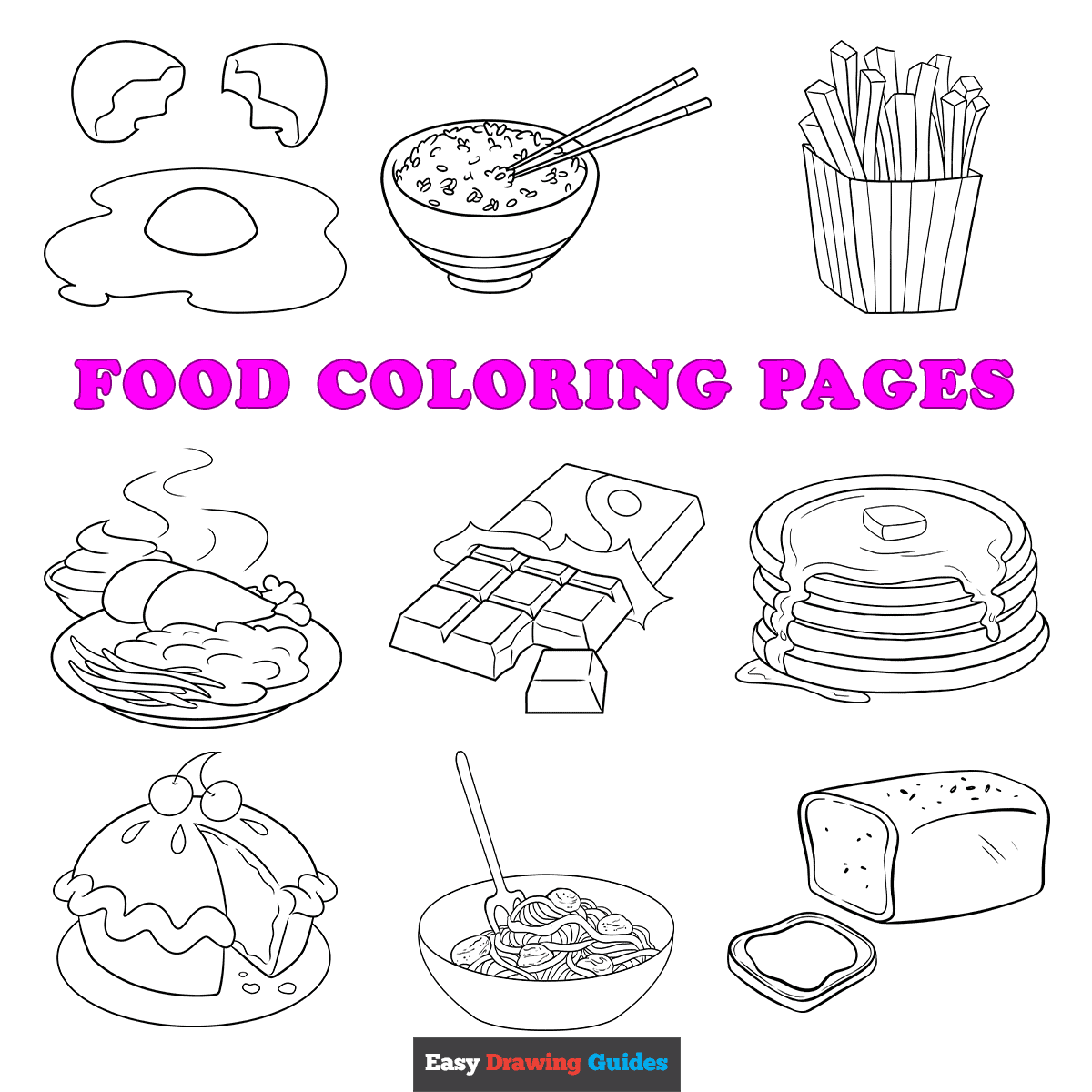 Printable Coloring Pages Food Printable Coloring Pages Food