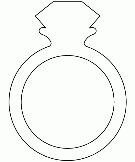 Printable Diamond Ring Template