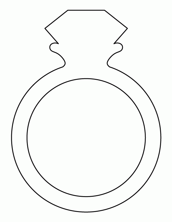 Printable Diamond Ring Template