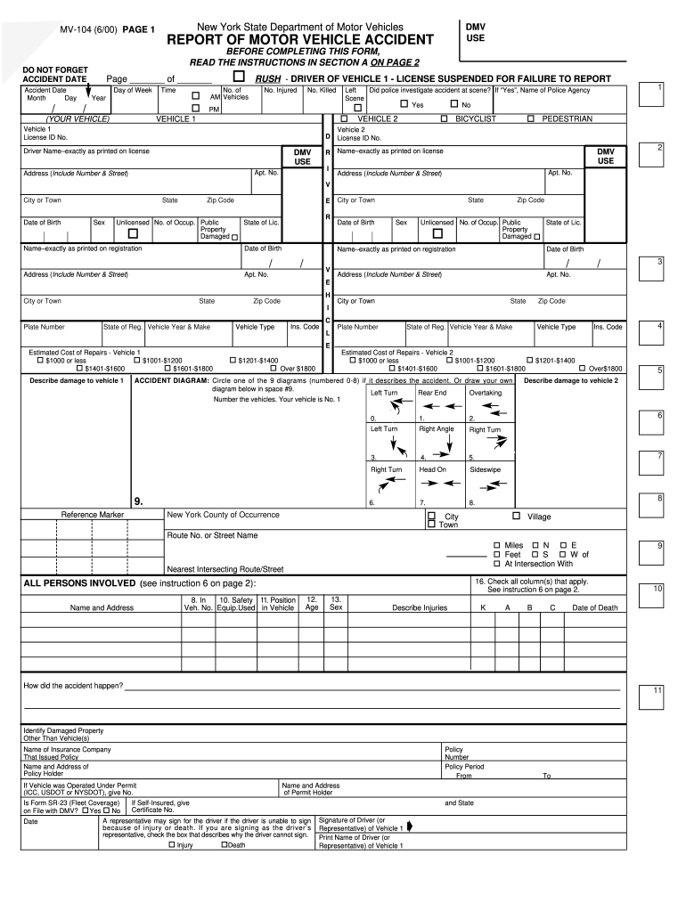 Printable Dmv Form 104 Printable Forms Free Online