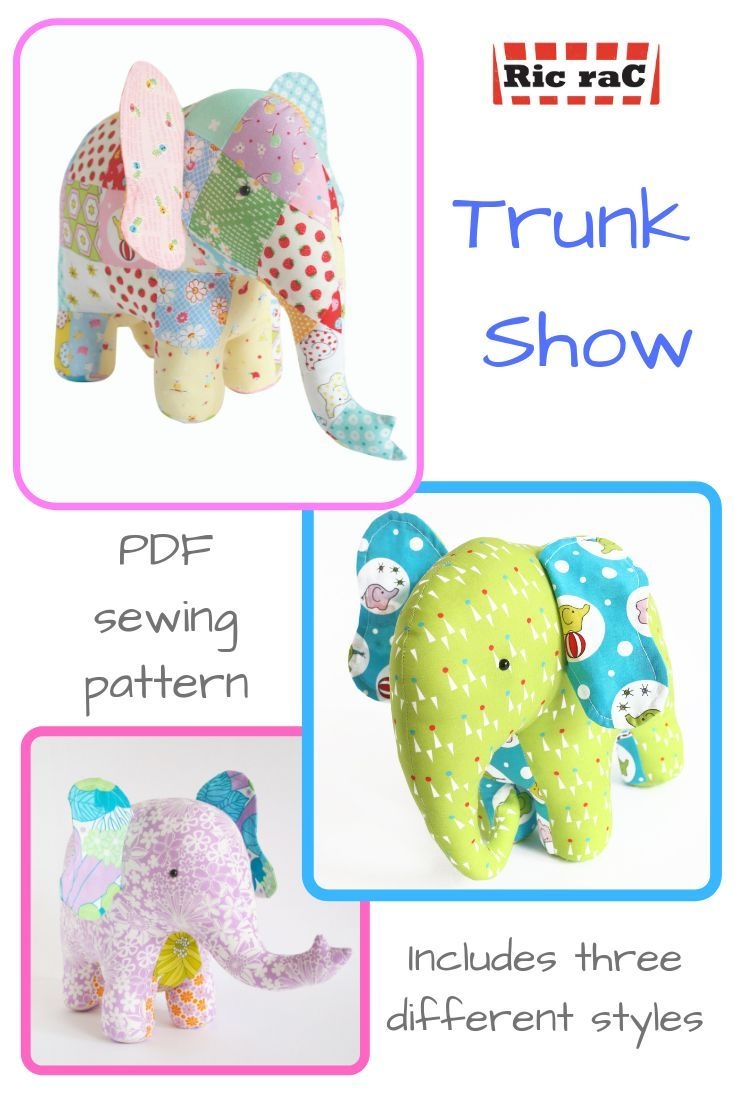 Printable Elephant Sewing Pattern