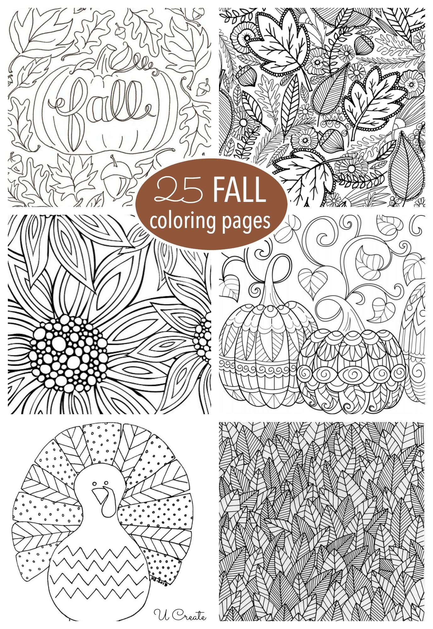Printable Fall Coloring Pages For Adults