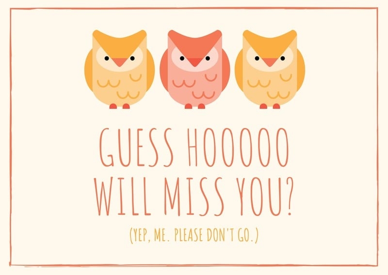 Printable Farewell Cards You Can Customize For Free Canva