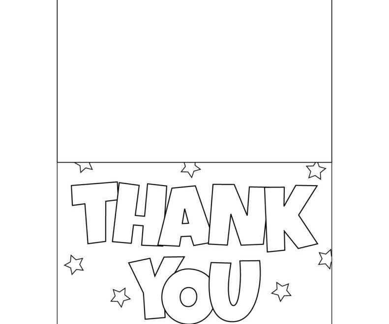 Printable Foldable Thank You Cards Page 1 Free Thank You Cards