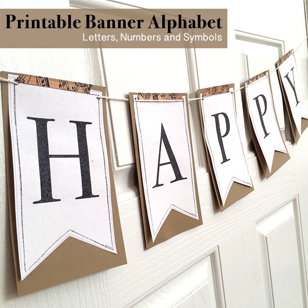 Pinterest Free Printable Banner Letters