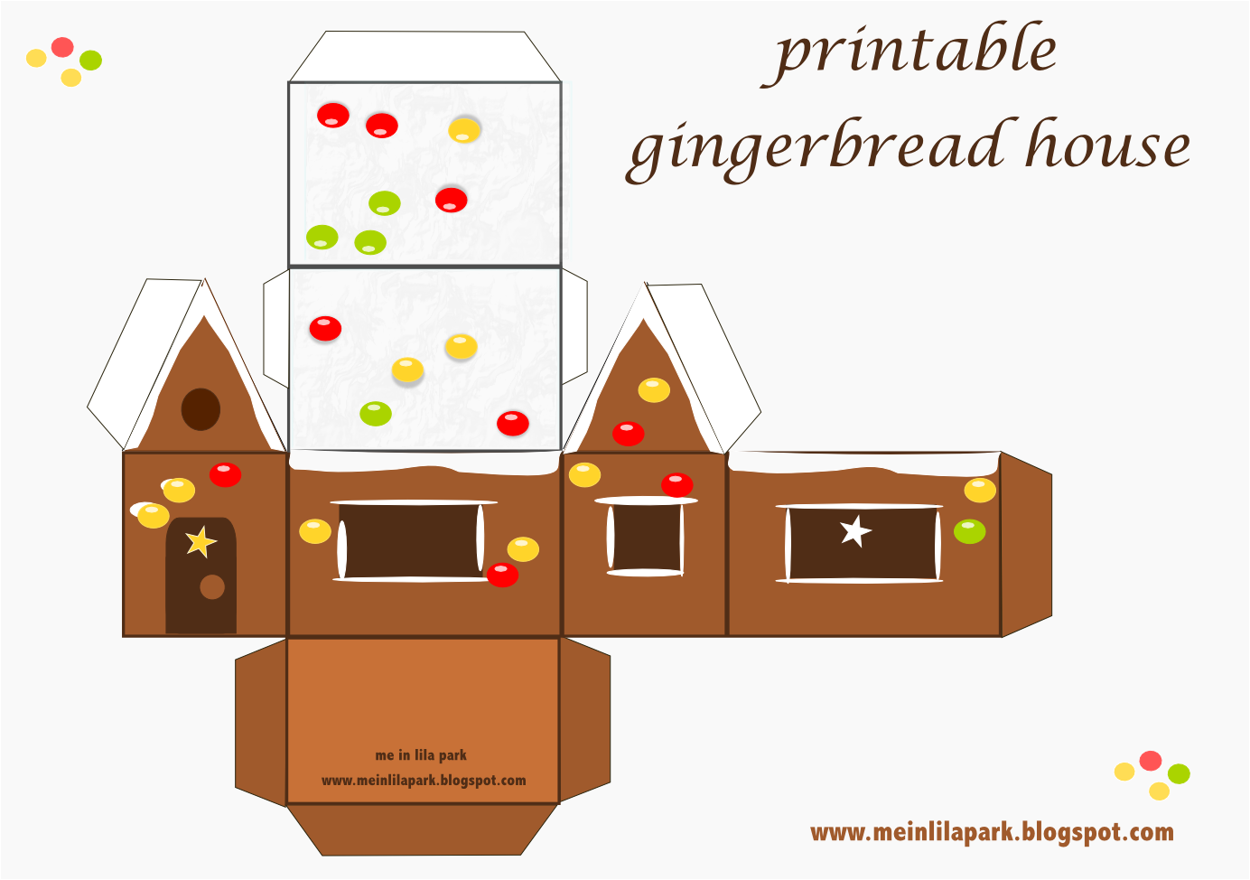 Printable Gingerbread House Patterns