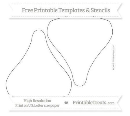 Printable Hershey Kiss Template