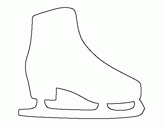 Printable Ice Skate Template Printable Ice Skate Template