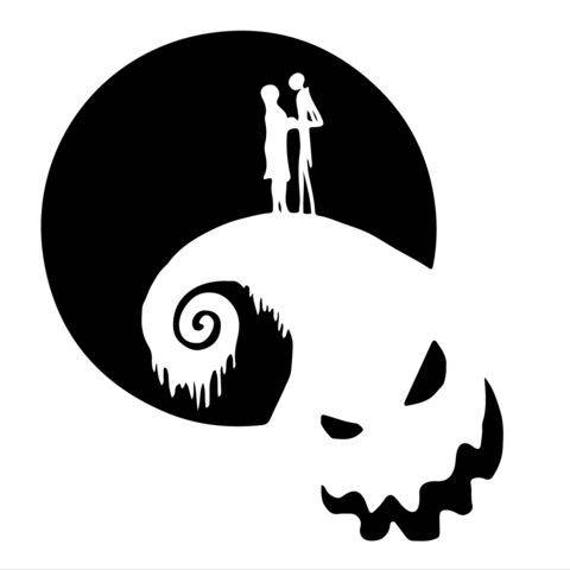 Printable Jack And Sally Pumpkin Stencil