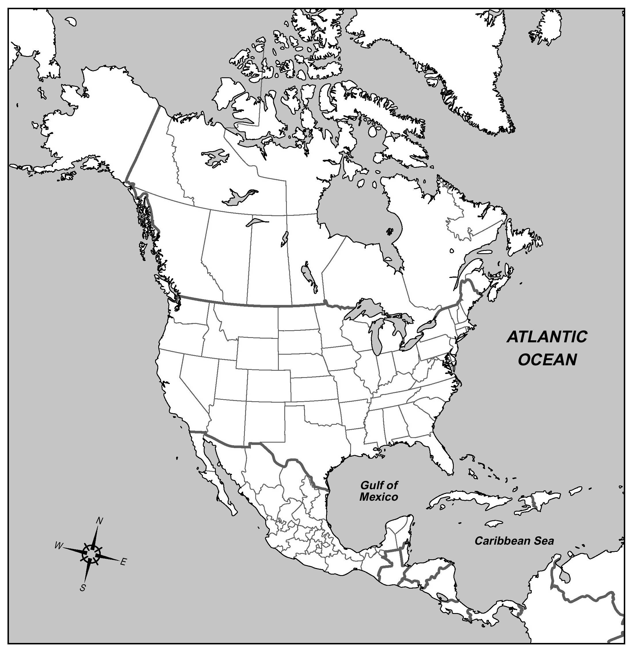 Printable Maps Of North America