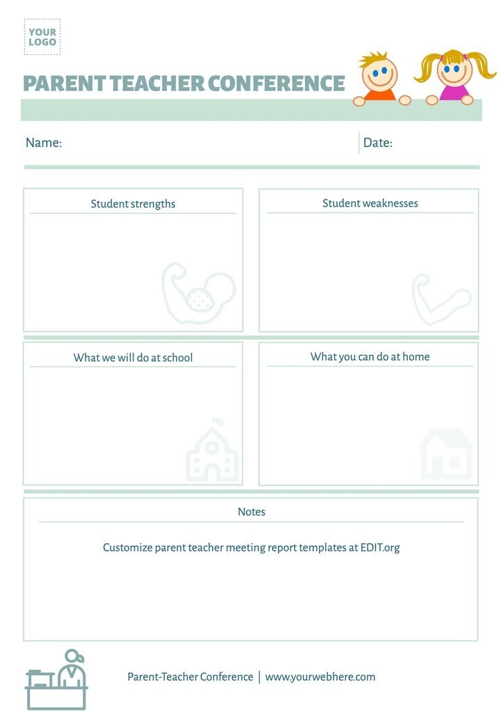 Printable Parent Teacher Conference Form Printable Forms Free Online