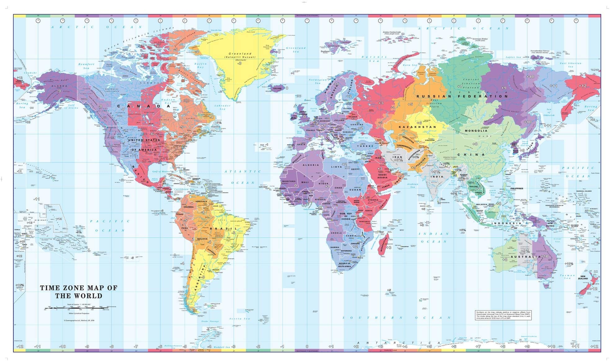 Printable Time Zone World Map Printable Free Templates