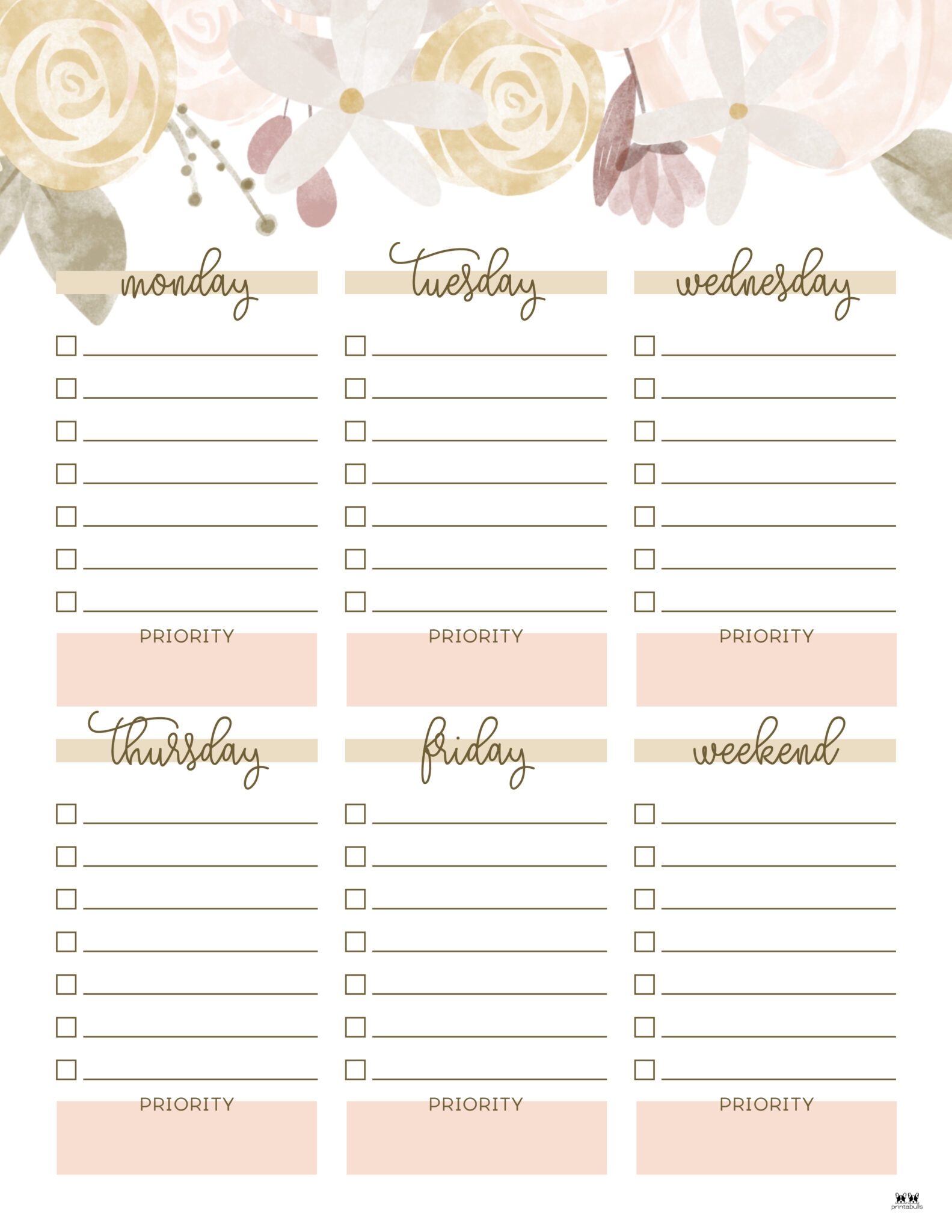 Printable To Do List Weekly