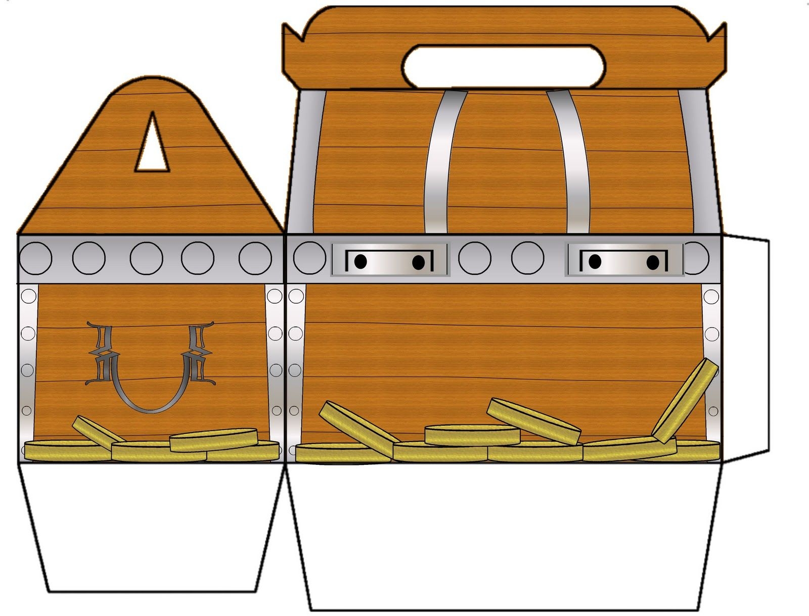 Printable Treasure Box Templates DU AN ECH Gable Boxes Treasure 