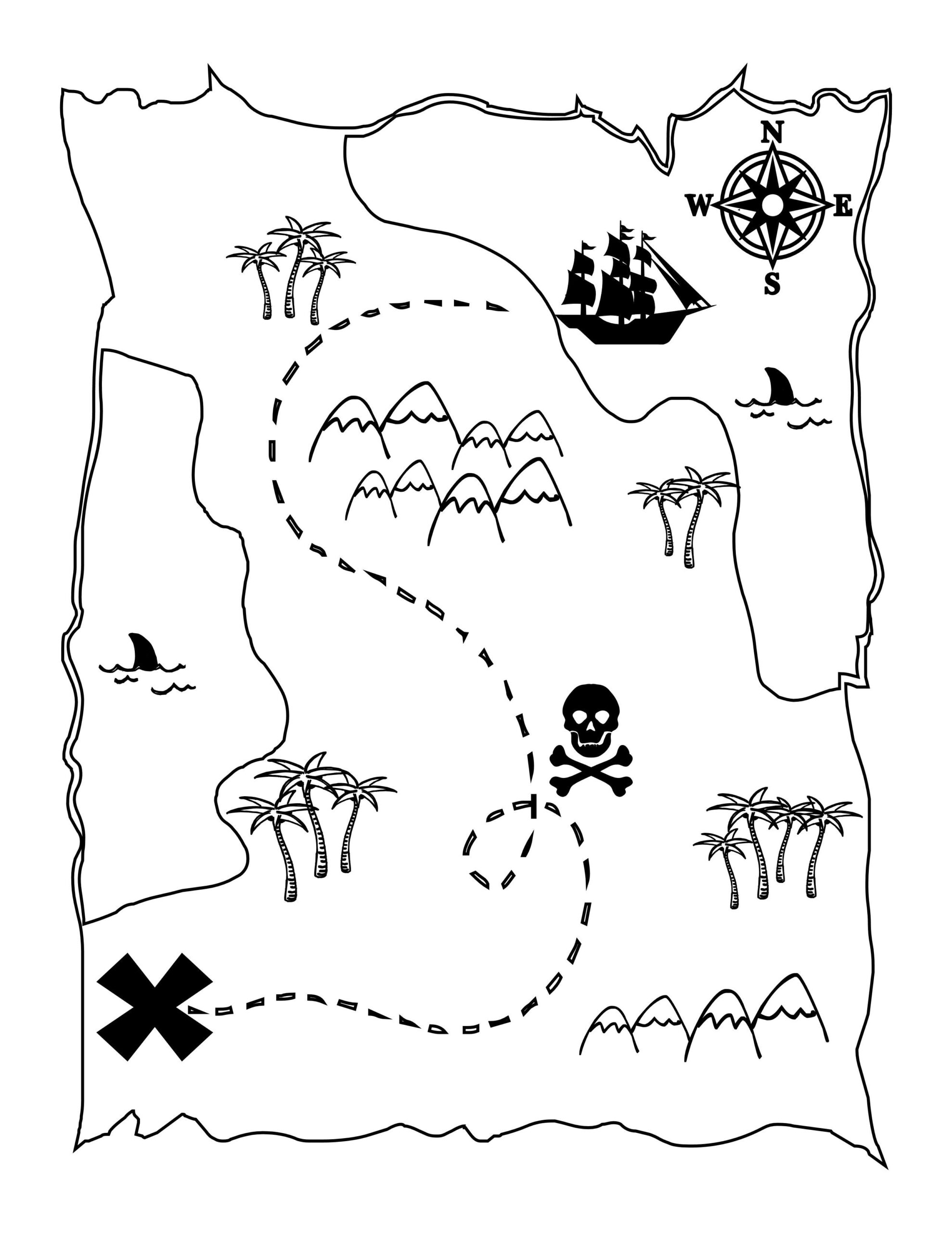 Printable Treasure Maps Pirates