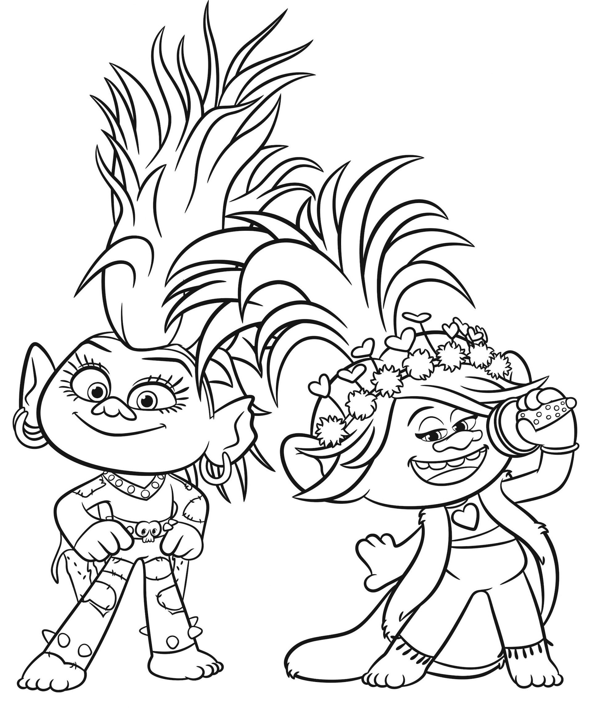 Free Printable Trolls Coloring Pages