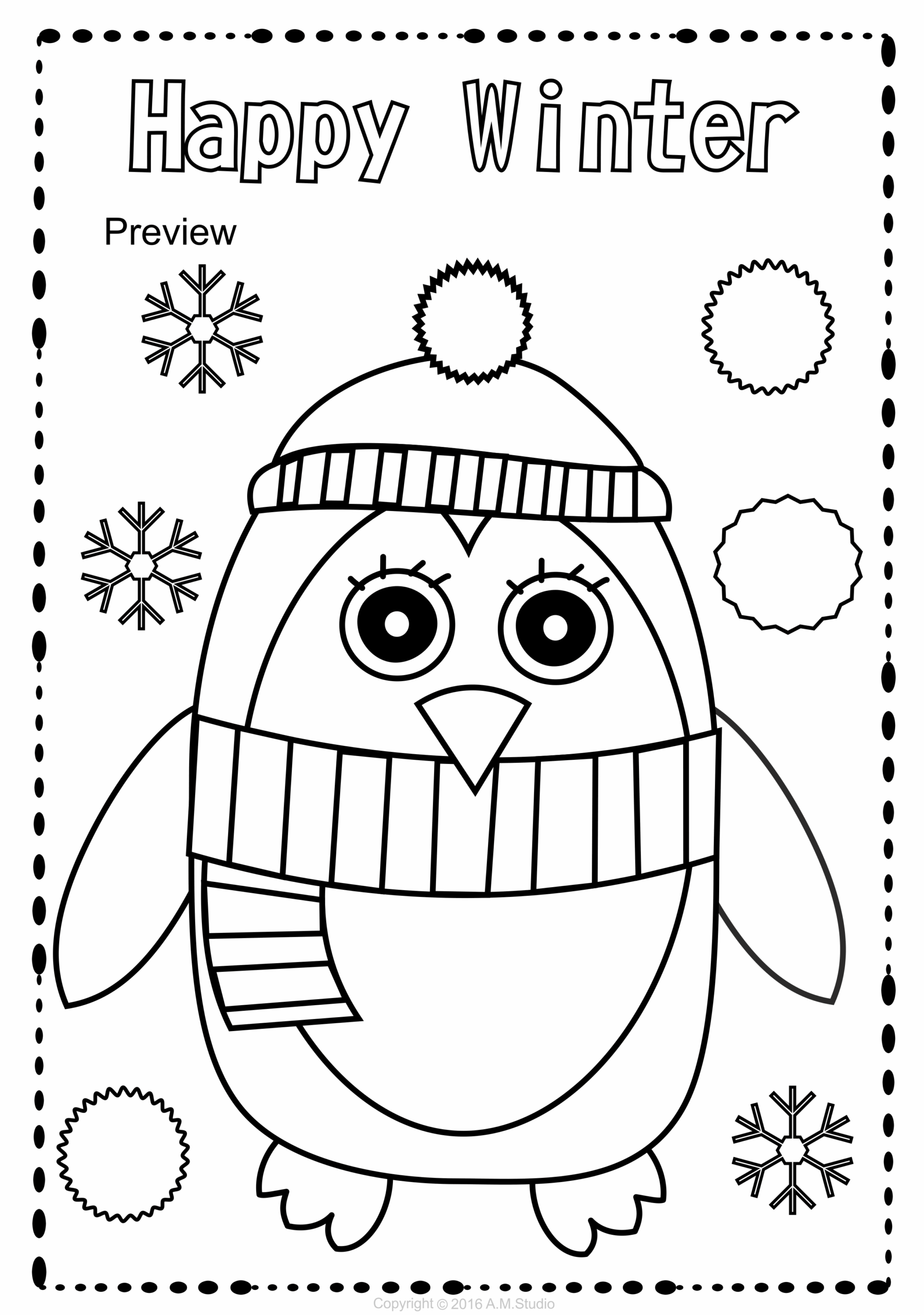 Printable Winter Coloring Pages