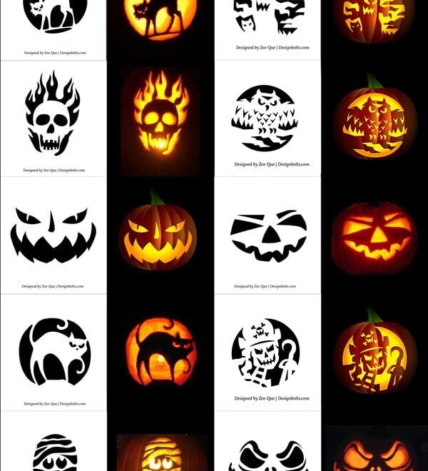 Pumpkin Carving Stencils Printables
