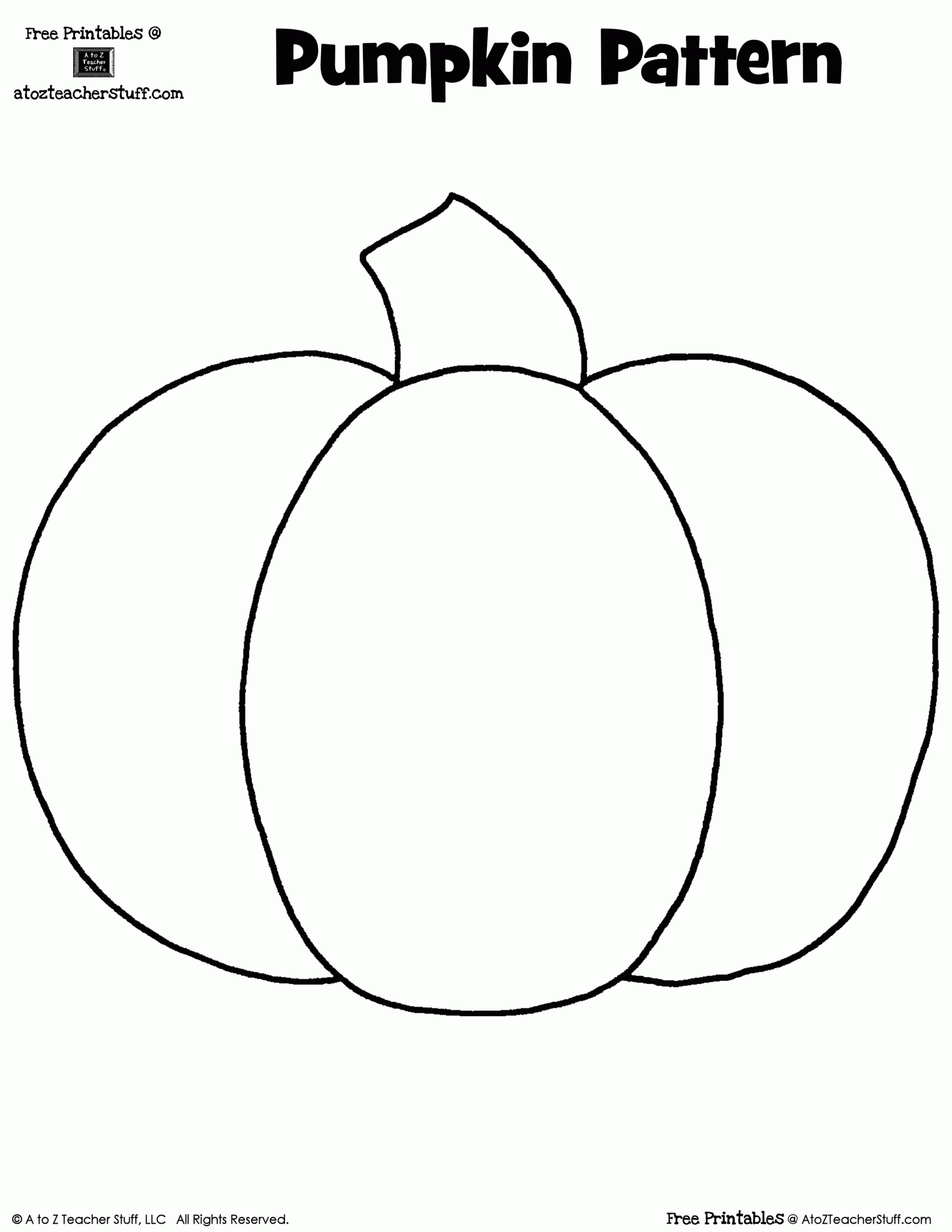 Pumpkin Printable Pattern Printable Free Templates