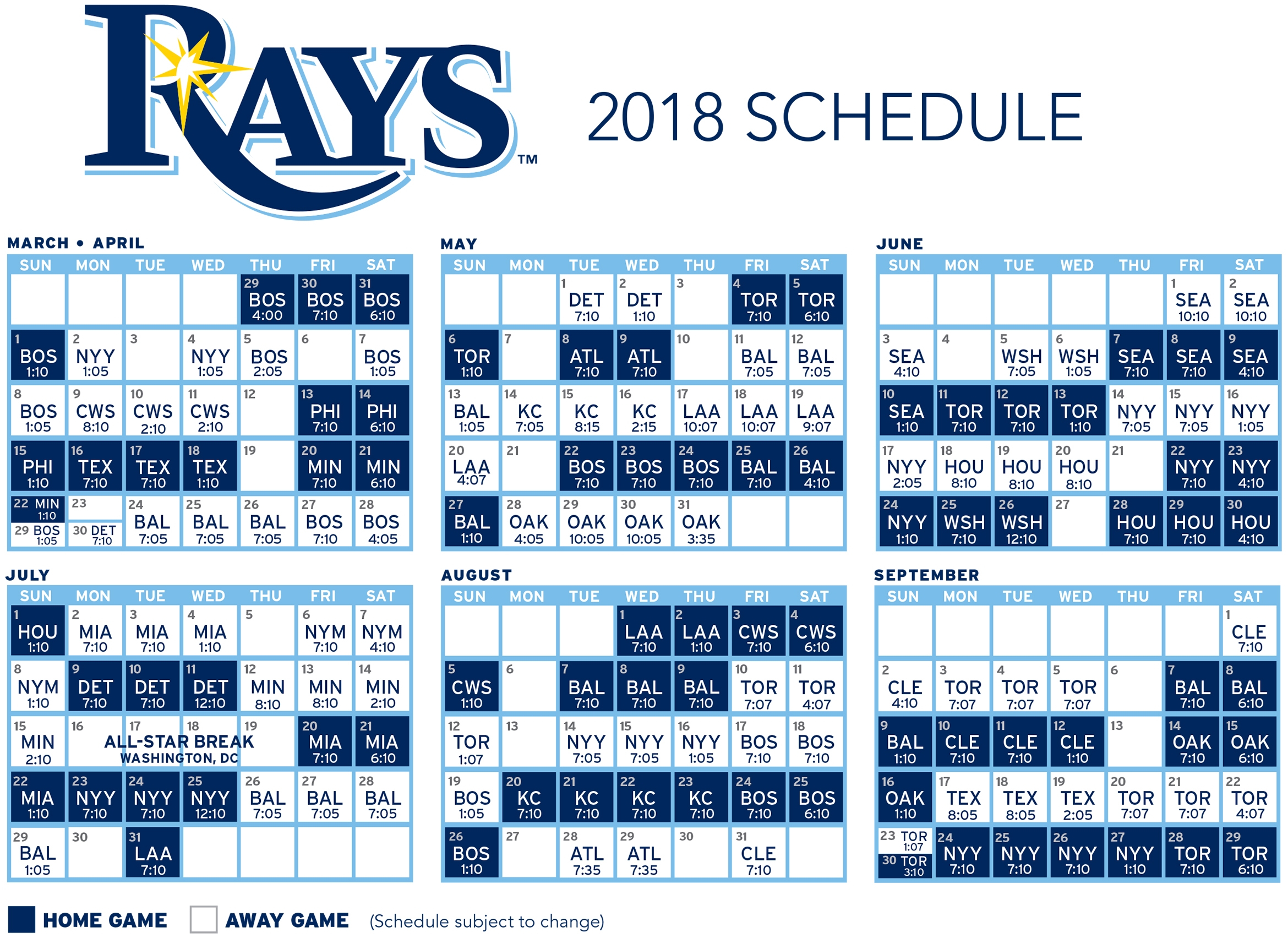 Rays Schedule 2025 Printable Ellie Coppleson