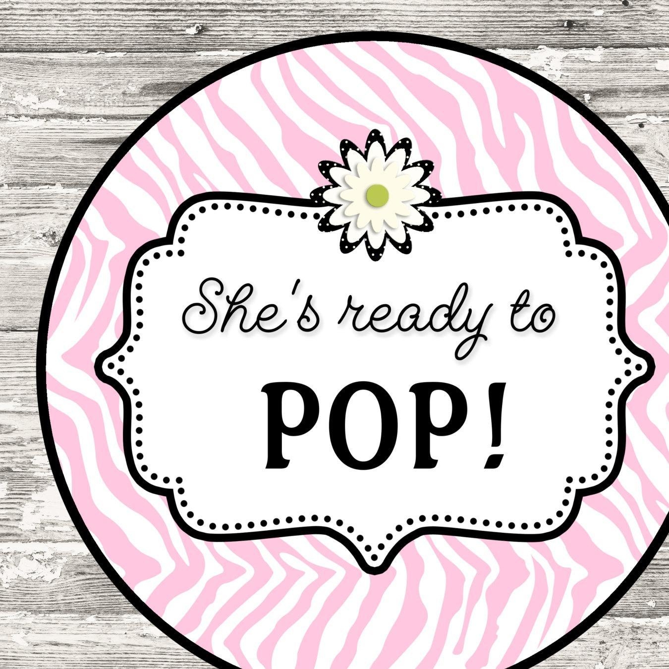 Ready To Pop Baby Shower Printables Ready To Pop Free Vrogue co