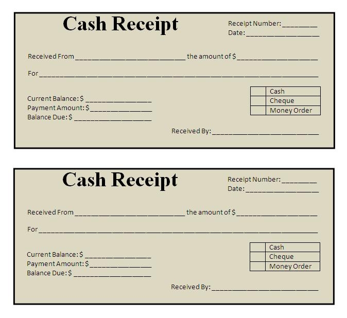 Receipt Templates Free Word 39 s Templates
