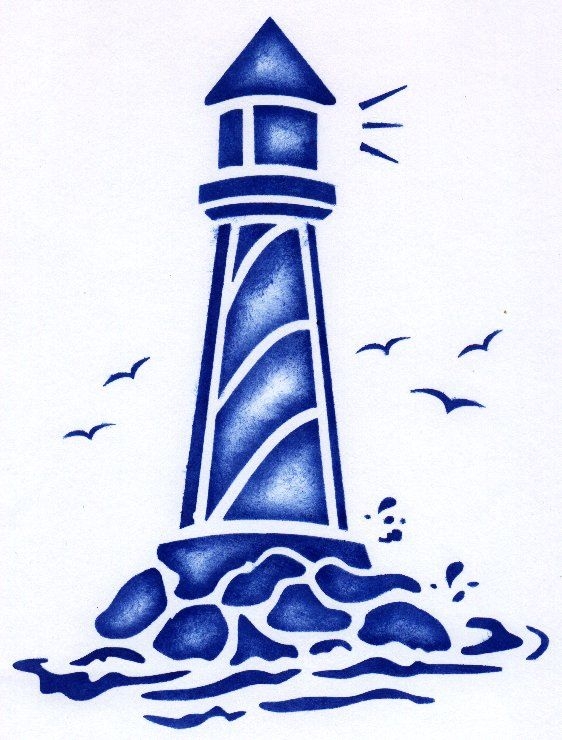 Recycle Re use Redesign Free Lighthouse Stencil Free Stencils 