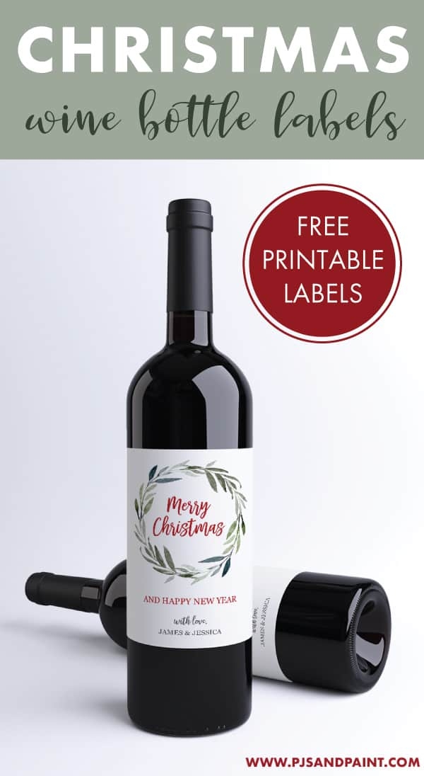 Red Wine Bottle Label