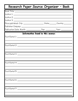 Research Format For Elementary Students Free Printable Templates