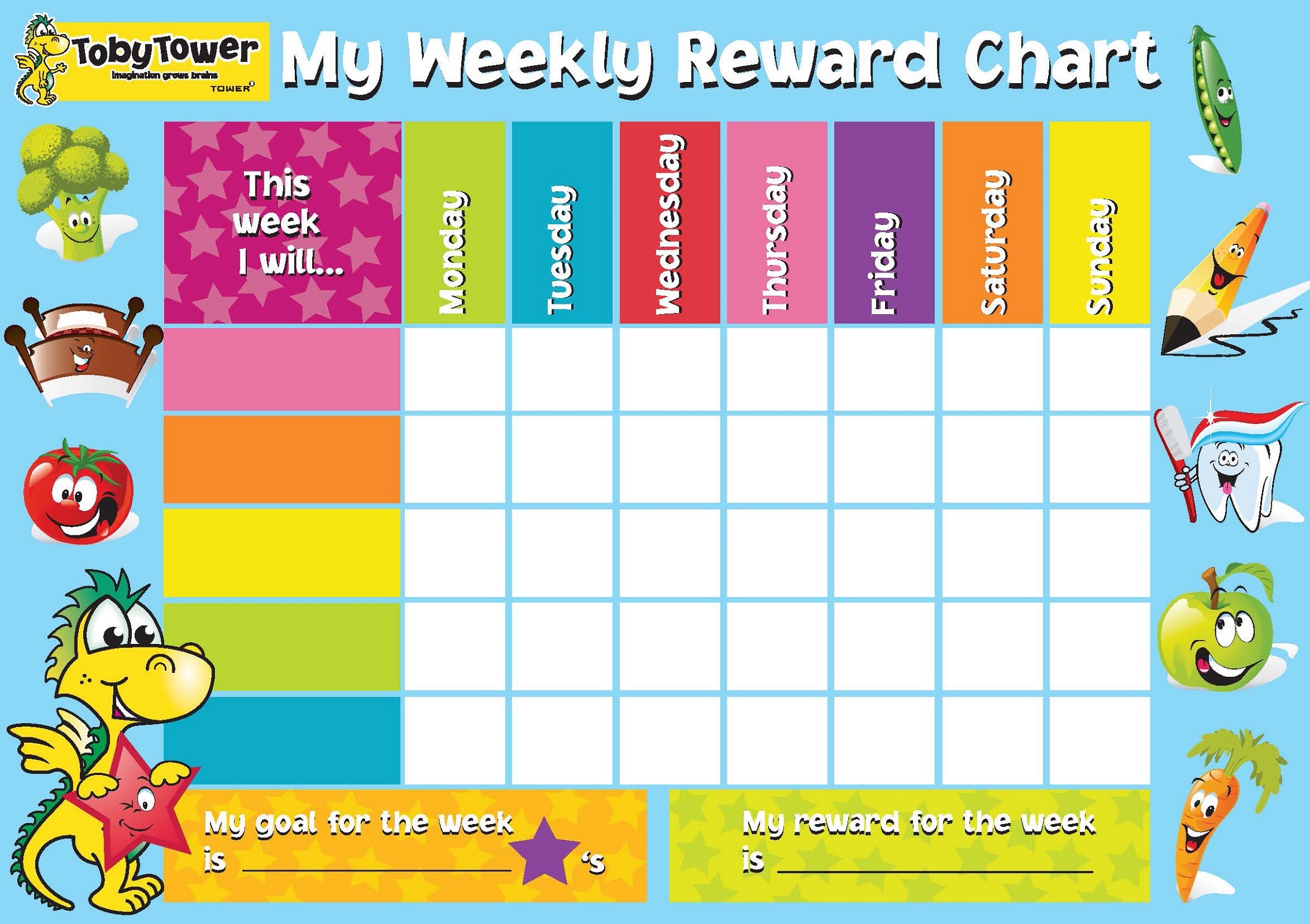 Sticker Chart For Kids Printable