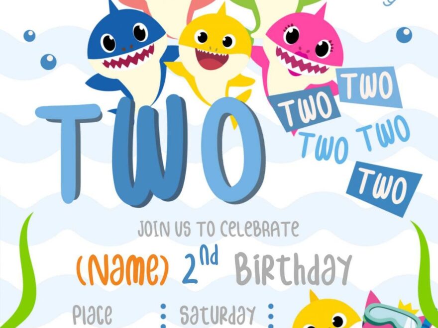 Shark Invitation Template Free