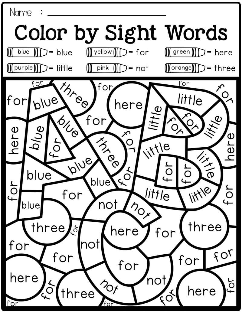 Sight Words Coloring Pages Free Printable Coloring Pages For Kids