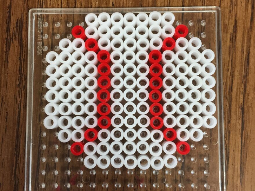 Small Baseball Diy Perler Beads Perler Beads Designs Perler Bead
