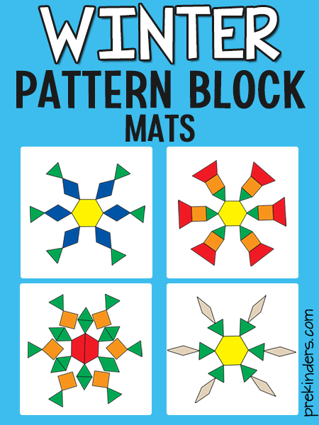 Snowflake Symmetry Printable Pattern Block