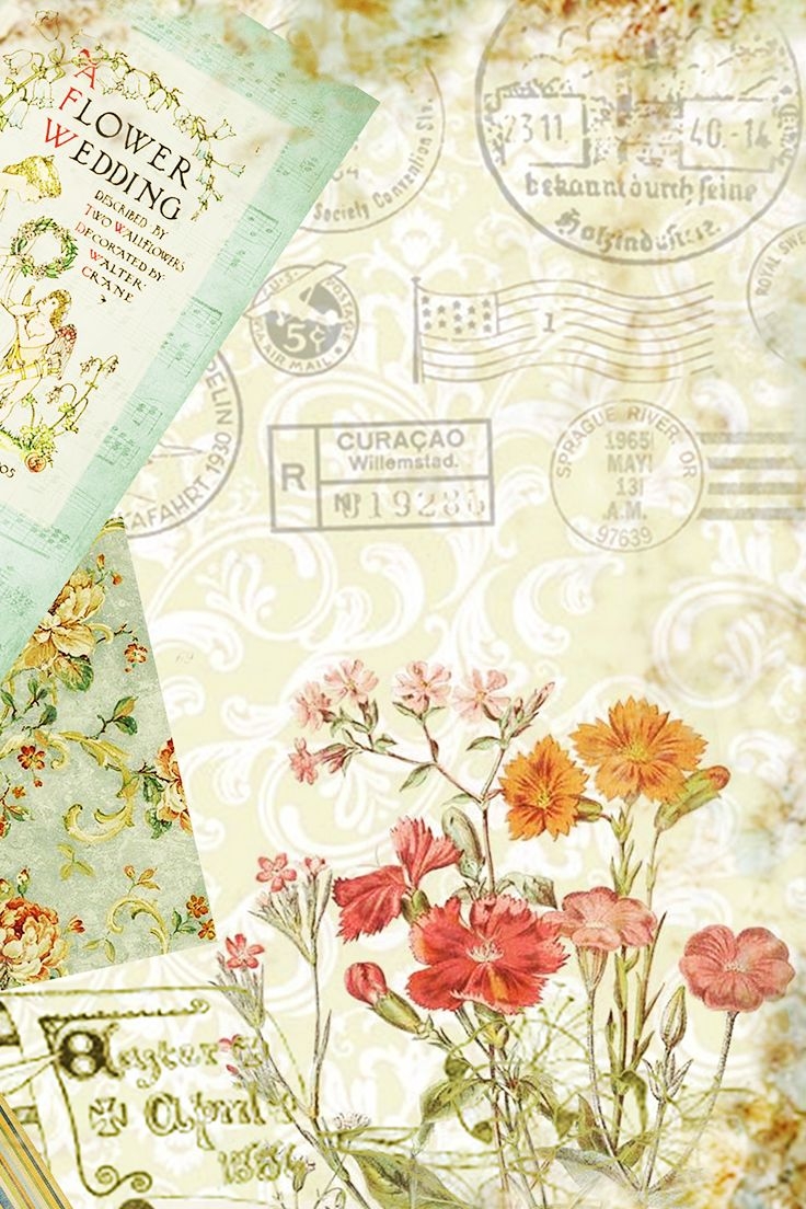 Spring Junk Journal 12 Sheets Pagesephemera Printable Etsy Card 