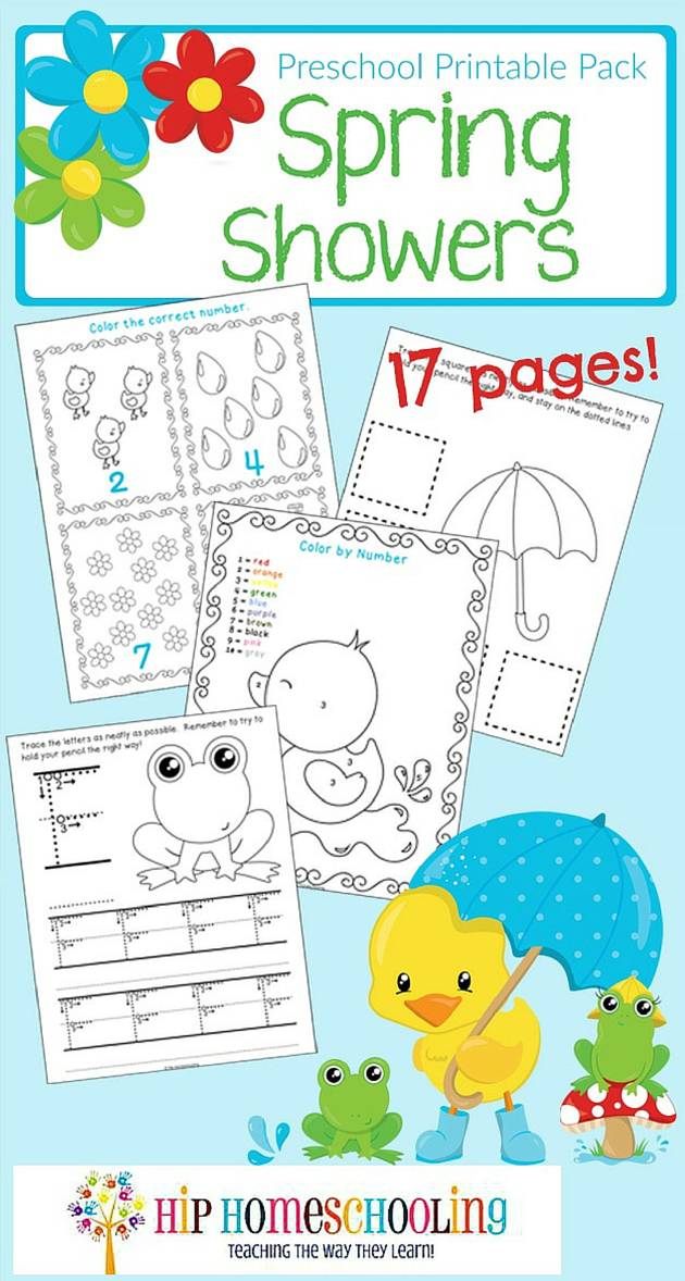 Spring Themed Printable Worksheets For Preschool Homeschool 