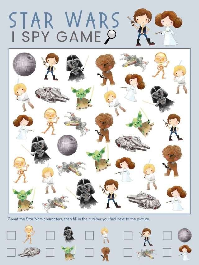 Star Wars Eye Spy Printable Fre