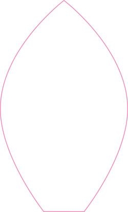 Stencil Lotus Flower Petal Pattern
