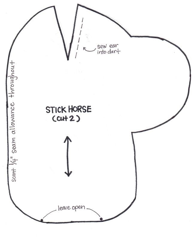 Stick Horse Pattern