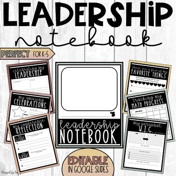 Student Led Conferences Leadership Notebook Printable And Editable 