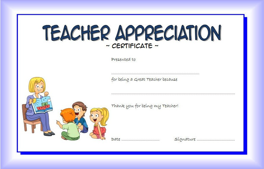 Teacher Appreciation Day Certificates Printable