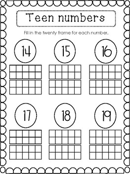 Teen Number Worksheets FREE Printable Fill In The Missing Number