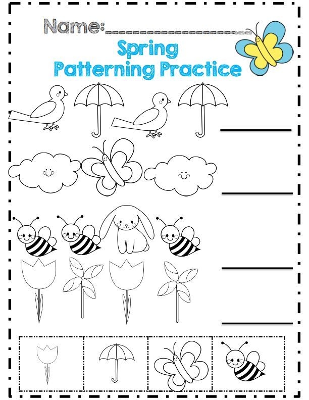 Template Printable Spring Crafts For Kids