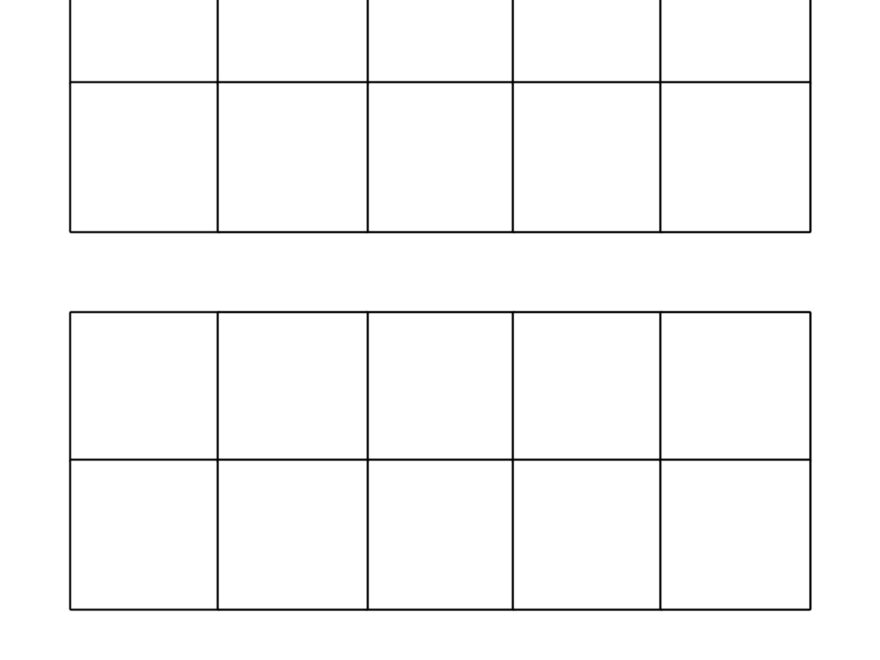 Ten Frame Printable Template Printable Online