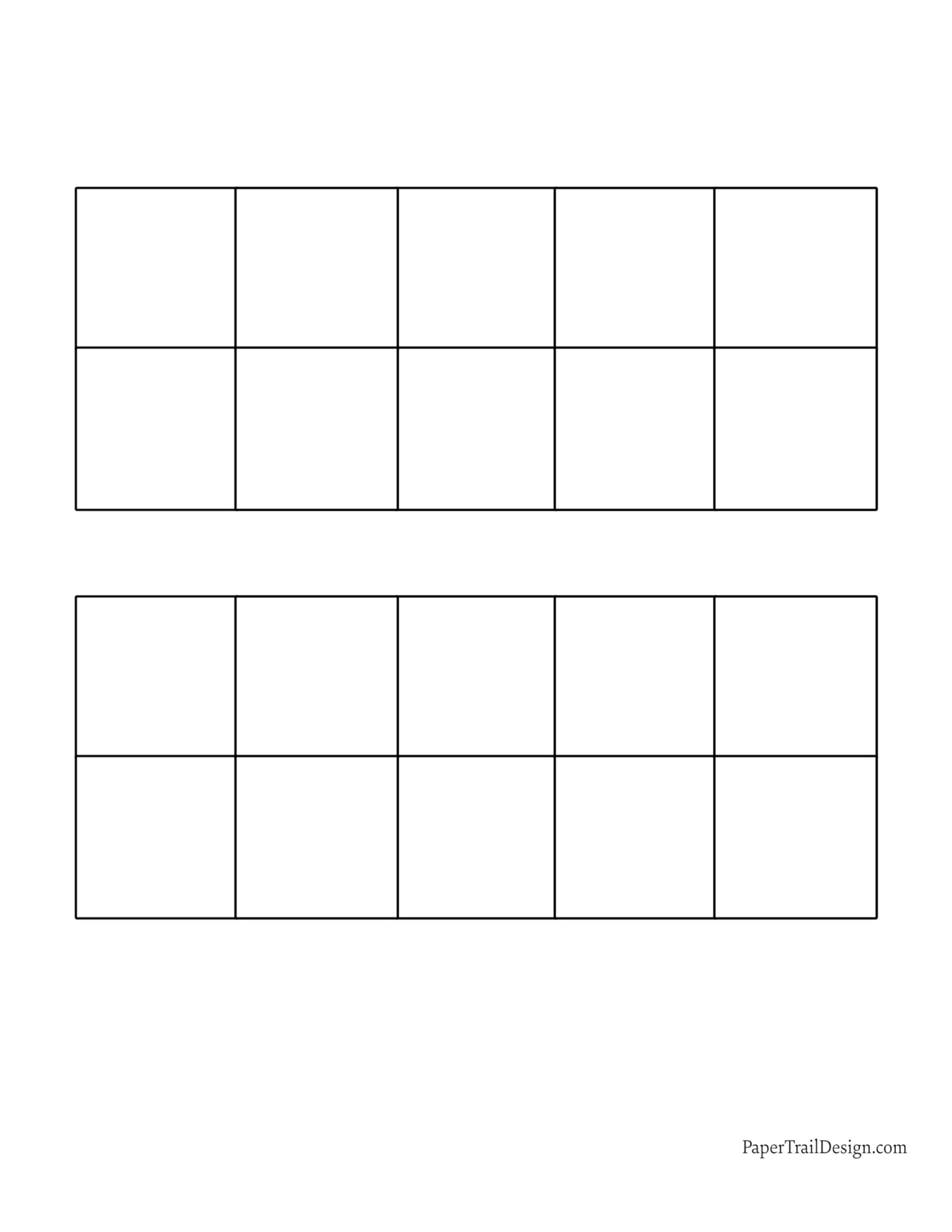 Ten Frame Printable Template Printable Online