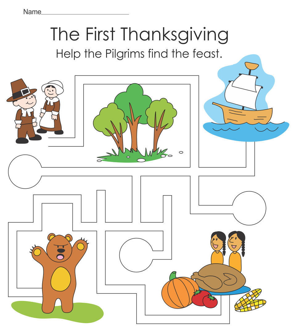 Thanksgiving Printable Worksheet