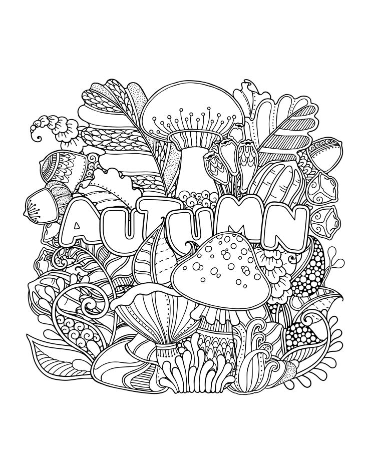 The Best Ideas For Adult Coloring Pages Fall Home Family Style And 