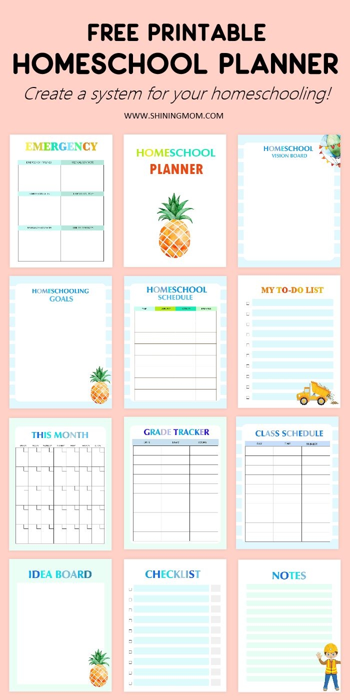 Free Printable Homeschool Student Planner
